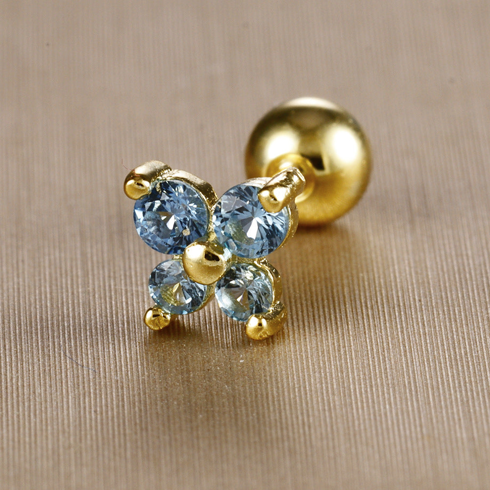 Trendy Gold Plated Butterfly P - DippedShop Wholesale - #7491
