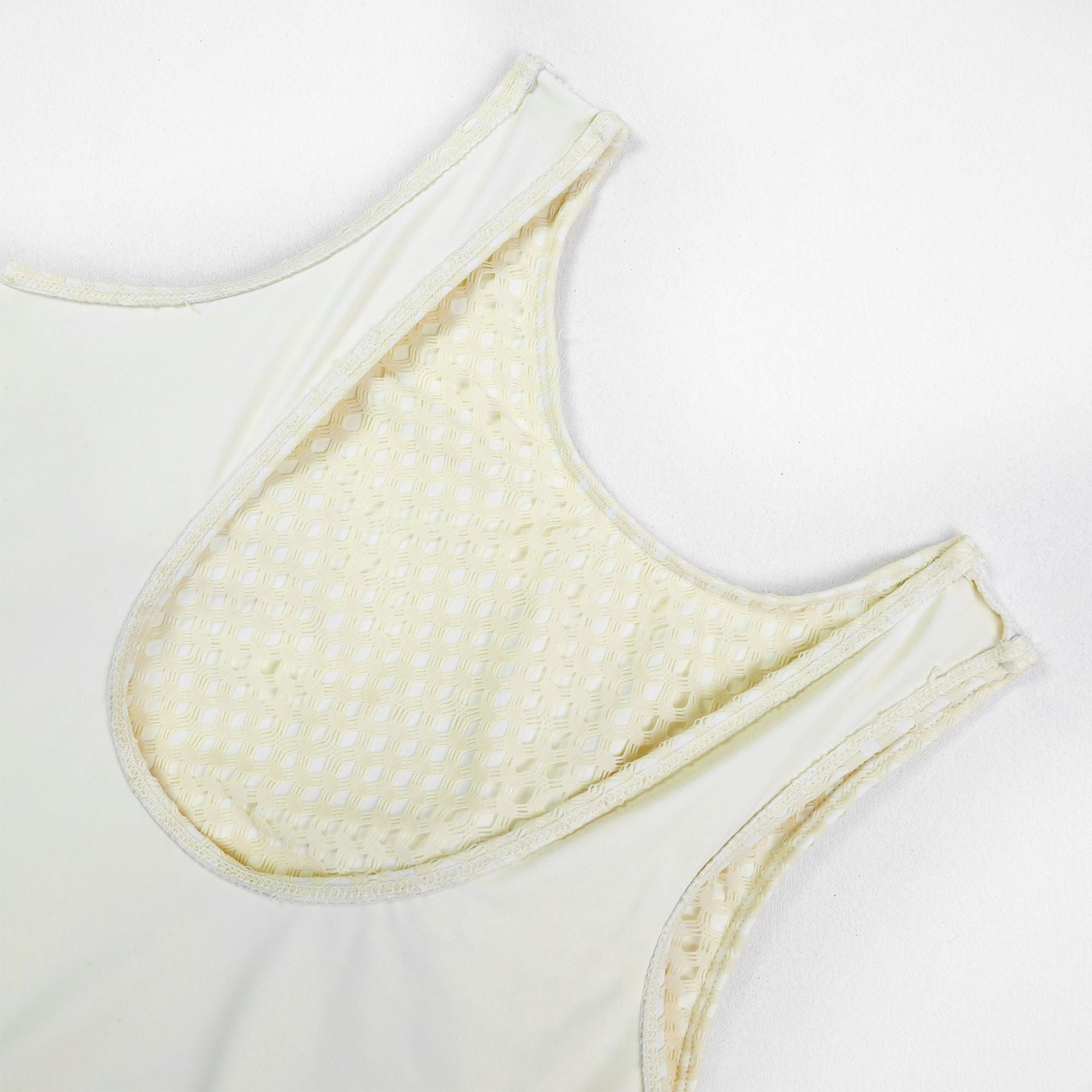 Sexy One-Piece Bikini With Mesh Coverup - DippedShop Wholesale - #4787