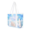Trendy Mesh Leaf Print Multi-Pockets Storage Bag 8BW6BOB88T