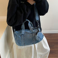 Casual Denim Solid Color Underarm Shoulder Bag 6W10BBG2366