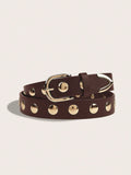 Trendy Punk Style Studded Leather Waist Belt MK2LEEP6W6JBT26
