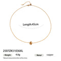 Gold Plated Geometric Pendant Necklace - DippedShop Wholesale - #3347