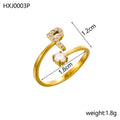 Simple Gold Plated Rhinestone - DippedShop Wholesale - #1091