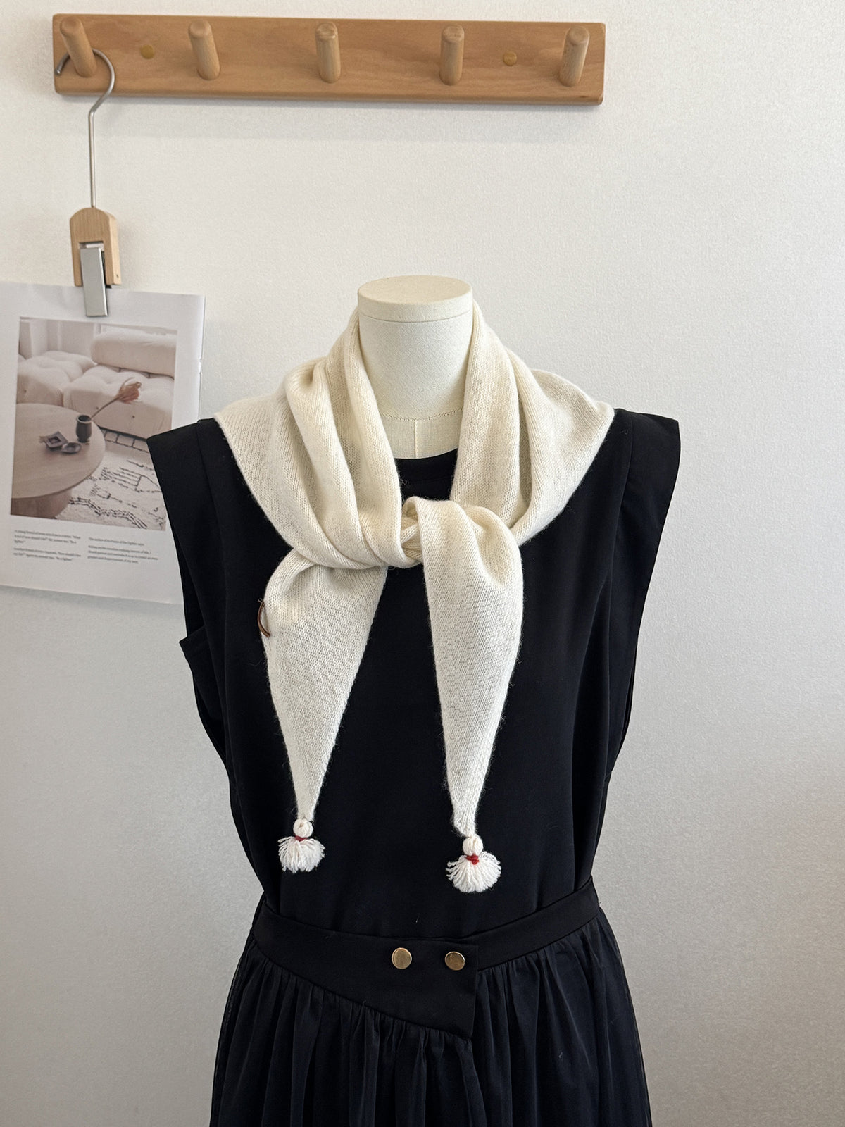 Knit Triangle Scarf - DippedShop Wholesale - #1235