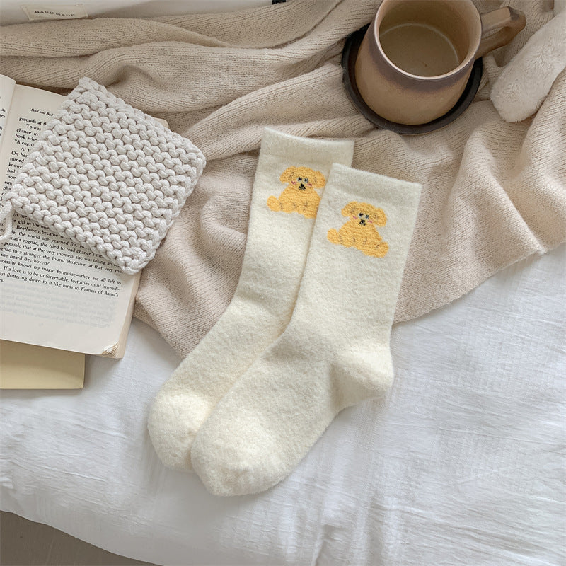 Animal Print Crew Socks - DippedShop Wholesale - #3379