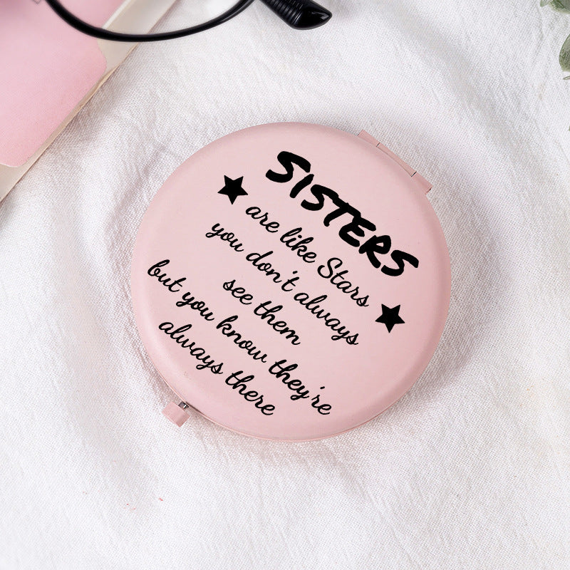 Pink Foldable Makeup Mirror - DippedShop Wholesale - #4483