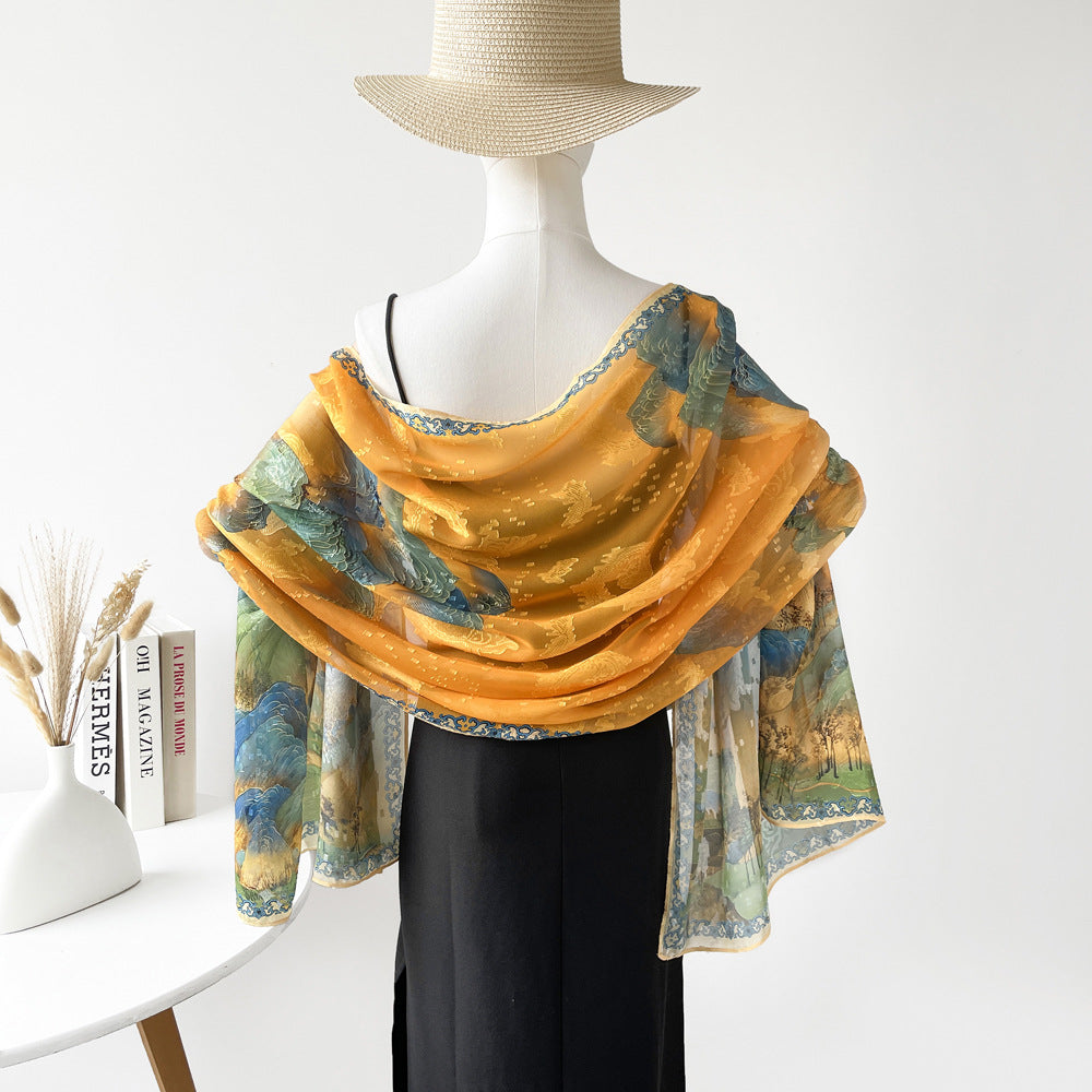 Floral Burnout Shawl - DippedShop Wholesale - #2643