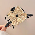 Straw Woven Flower Hair Claw Scrunchie MK2BLW6W6HSR117