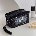Cute Heart Print Plush Cosmetic Bag 6S5CO110