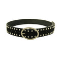 Retro Double Studded Suede Waist Belt 6W6JBT169