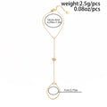 Stylish 8-Point Star Rhinestones Chain Bracelets 6W6JBR492