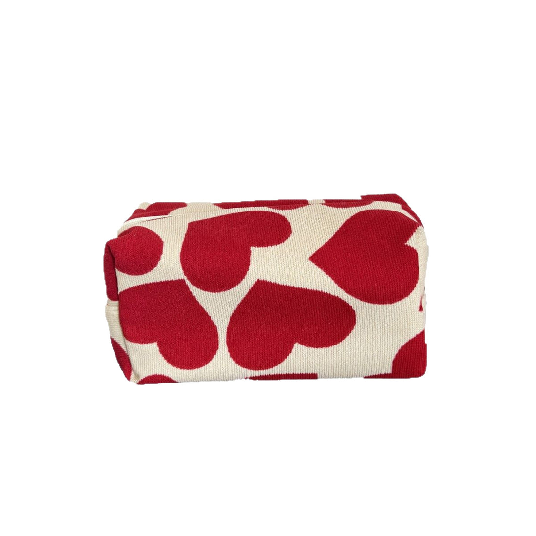 Simple Corduroy Heart Print Mini Makeup Bag DP26H848