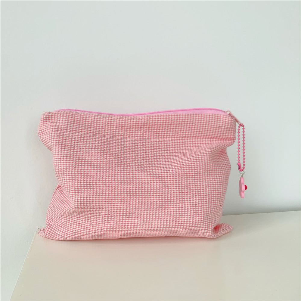 Simple Plaid Pattern Lightweight Makeup Bag MK2BW6S10BOB93