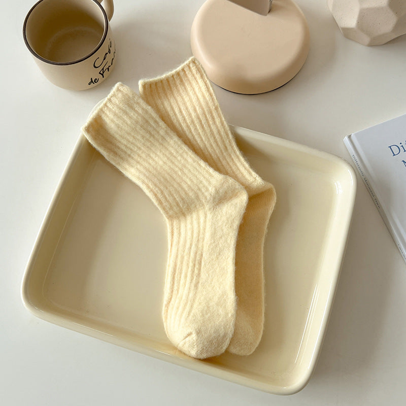 Winter Striped Thick Warm Crew Socks 6W8FSO675