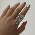 Butterfly Rhinestone Open Ring - DippedShop Wholesale - #0883