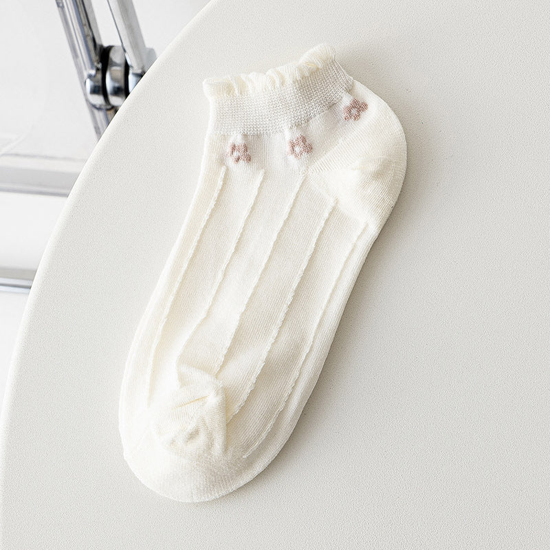 Sweet Ruffle Ankle Socks - DippedShop Wholesale - #9683