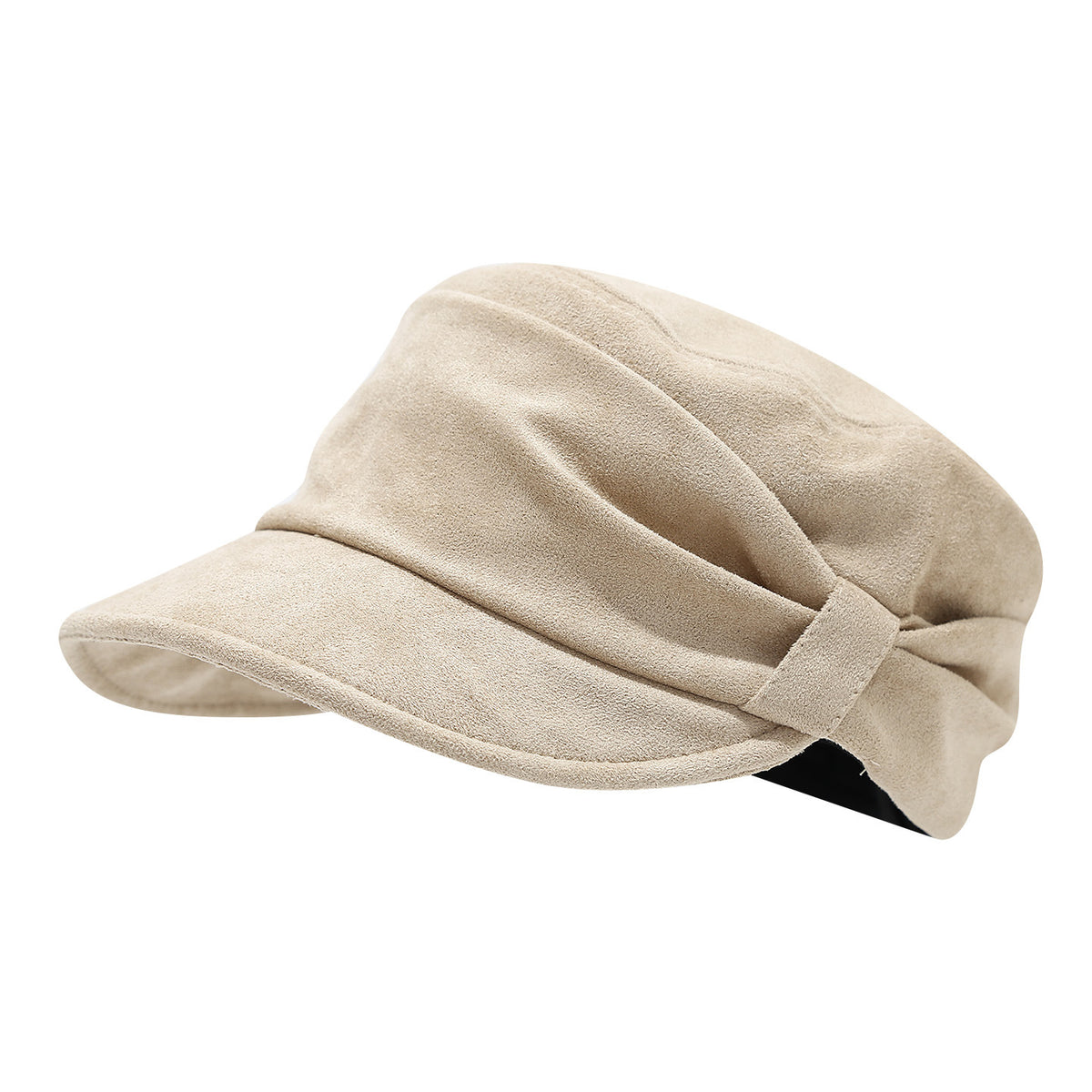 Ruched Suede Newsboy Cap - DippedShop Wholesale - #5411