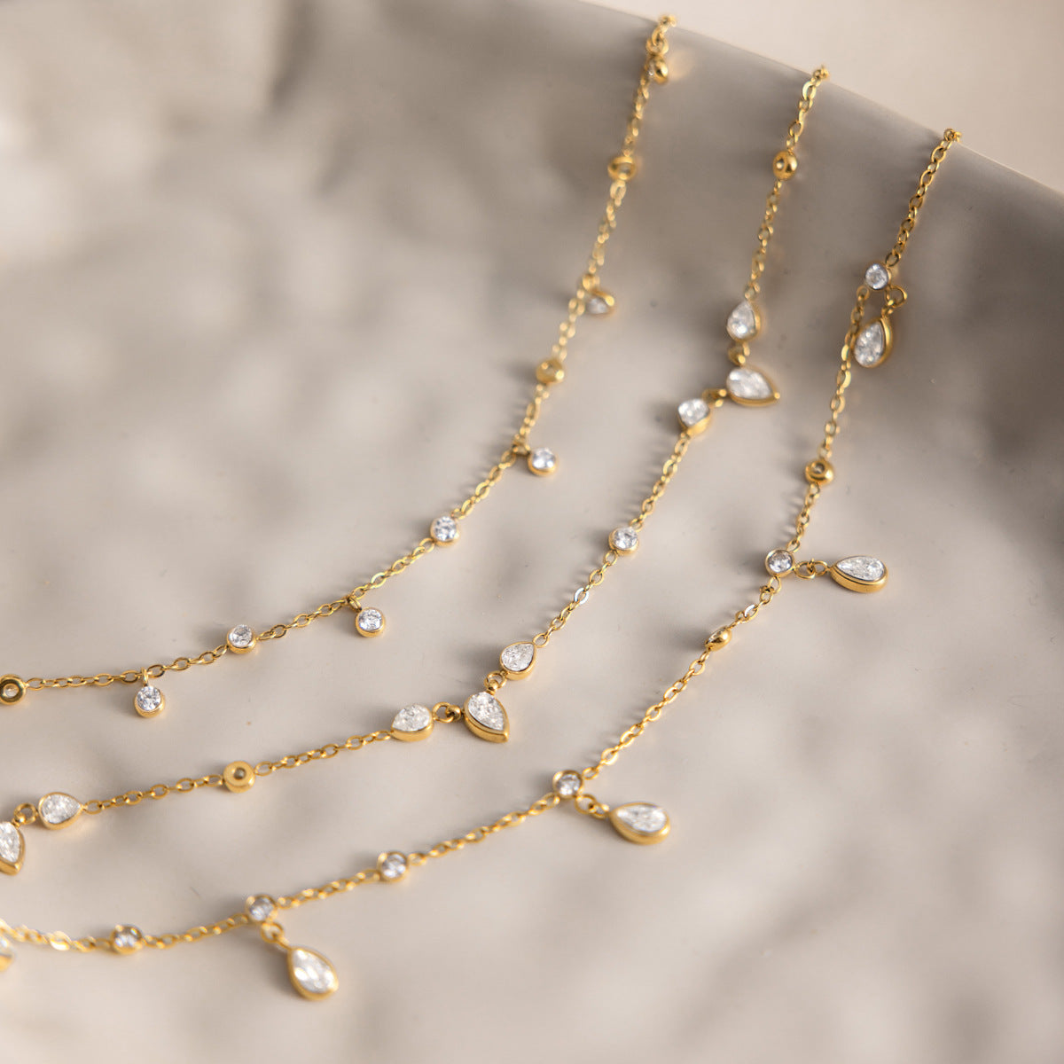 Minimalist Sparking Zirconia D - DippedShop Wholesale - #2003