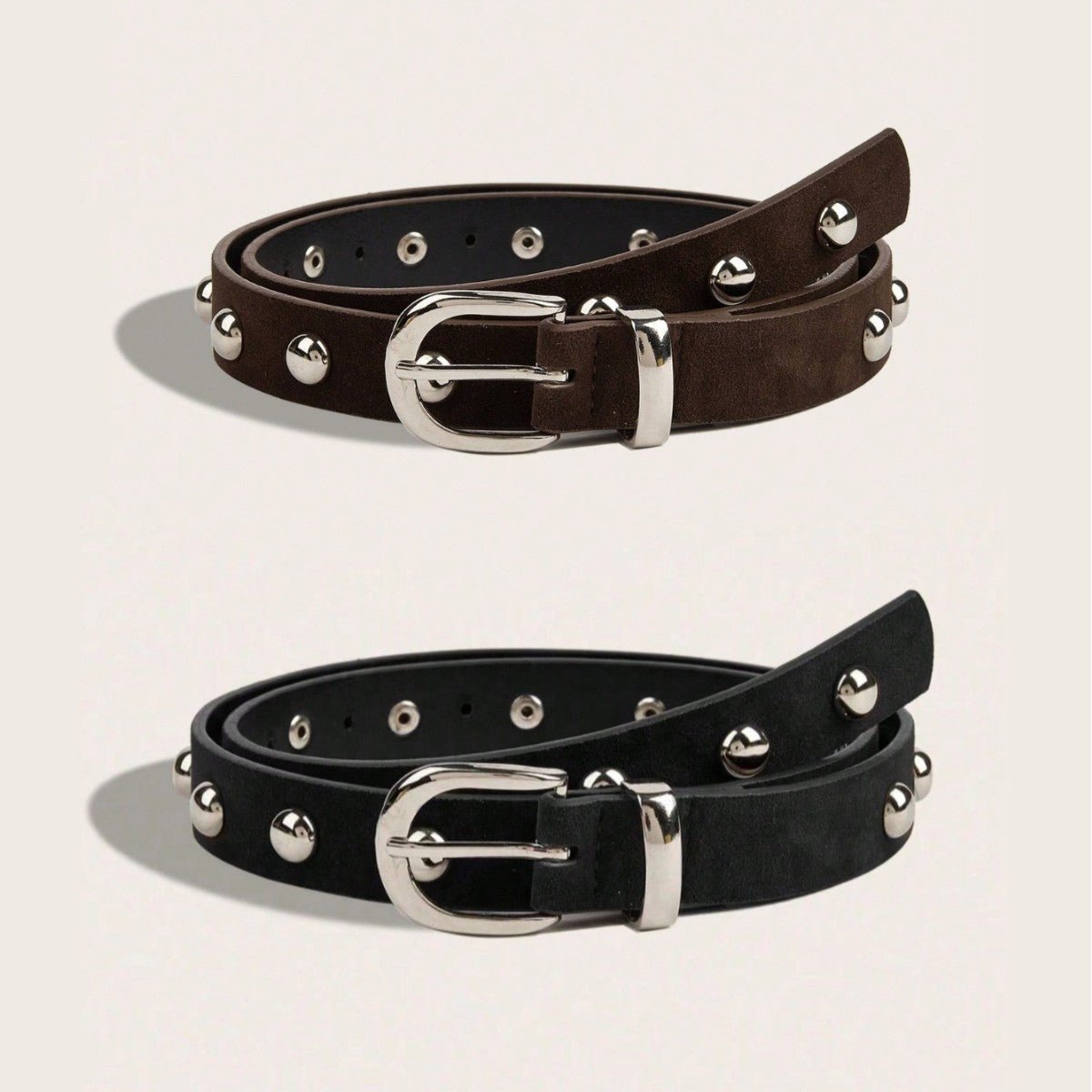 Trendy Punk Style Studded Leather Waist Belt MK2LEEP6W6JBT26