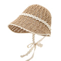 Lace Ribbon Beach Hat - DippedShop Wholesale - #0163