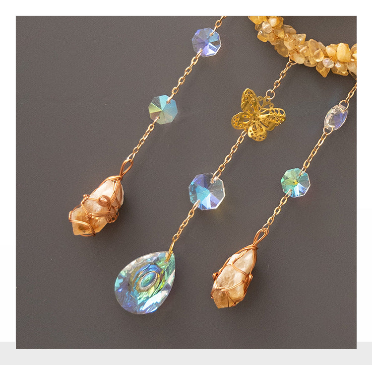 Handcrafted Moon Crystal Suncatcher - DippedShop Wholesale - #4115