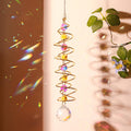Creative Iridescent Crystal Ball Spiral Hanging Suncatcher MK2CZAS6H7HLS66