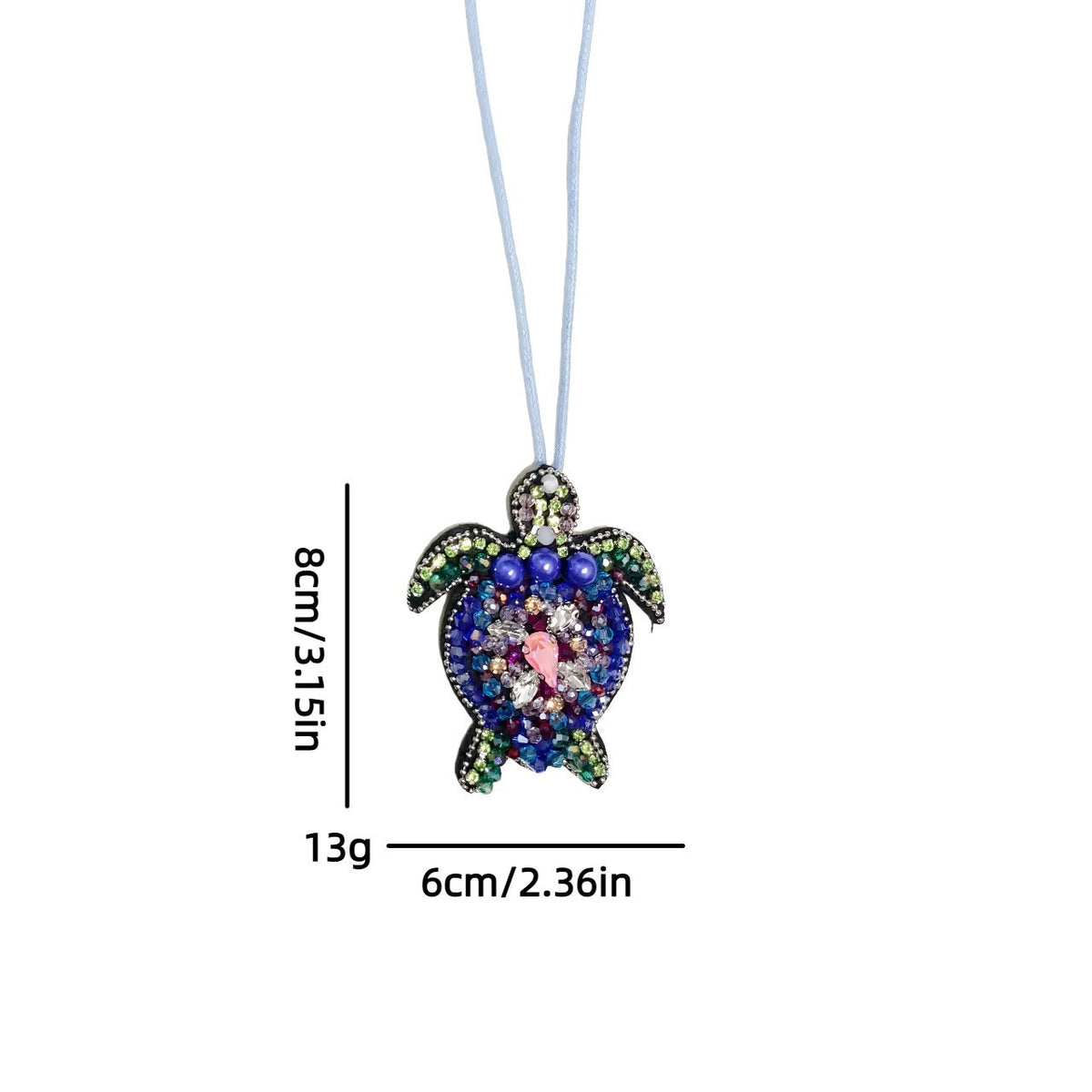 Stylish Rhinestones Beads Crab Pendant Keychain 6W10BBC794