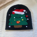 Santa Claus Print Warm Christmas Knit Beanie 6W6HAT837