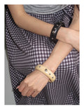 Chunky Studded Solid Color Wide Bangle Bracelet 6W6JBR453