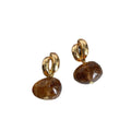 Chunky Irregular Gold Plated Resin Drop Earrings 6W6JER946