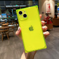 Soild Color Square Transparent Phone Case for iPhone 6Z13HPC196