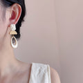 Acrylic Oval Dangle Earrings - DippedShop Wholesale - #0515