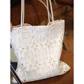 Simple Hollow Out Solid Color Shoulder Bag 6S10BBG1461