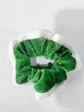 Christmas Color Block Soft Velvet Hair Scrunchie 6W6HSR437