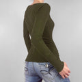 Ruffle Trim Ribbed Top - DippedShop Wholesale - #1427