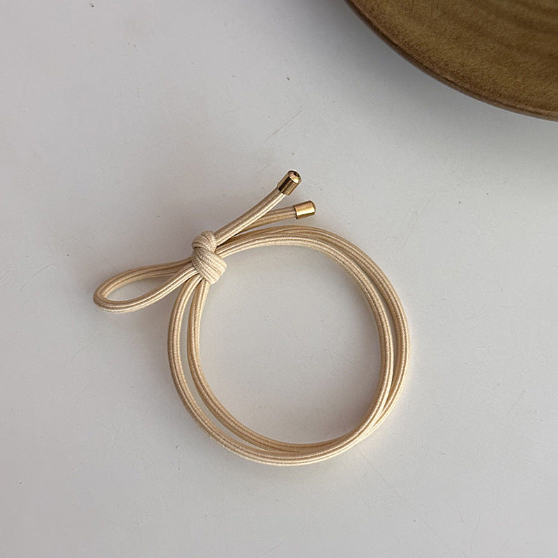 Minimalist Solid Color Bowknot Elastic Hair Tie MK2BLW6W6HHT12