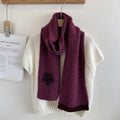 Floral Jacquard Knit Scarf - DippedShop Wholesale - #0035