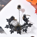 Gothic Crystal Tassel Choker - DippedShop Wholesale - #2819