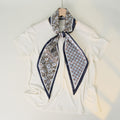 Stylish Checkerboard Pattern Silk Scarf 6W6NSI259