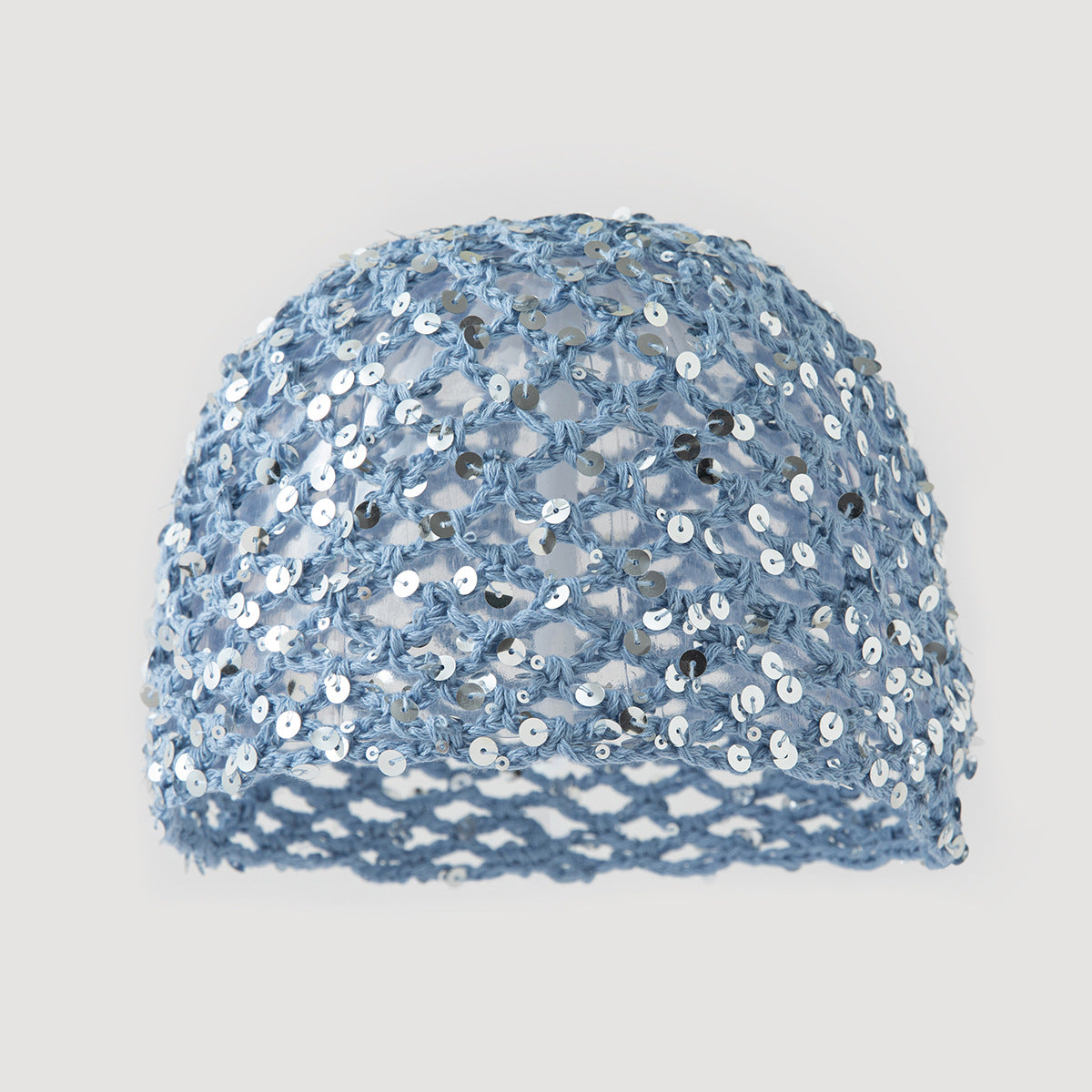 Sparkly Sequin Hollow Out Crochet Slouchy Hat MK2CK6W6HAT67