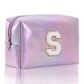 Simple Initial Letter Embroidered Portable Makeup Bag 6S10BOB1037