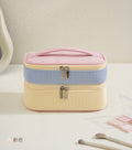 Stylish Color Block Double Layer Cosmetic Bag 6S5CO120