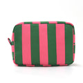Simple Color Block Striped Portable Cosmetic Bag MK2BLW6C5CO24
