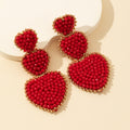 Heart Beads Earrings - DippedShop Wholesale - #7427