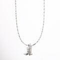 Creative Gold Plated Boot Pendant Choker Necklace 6W6JNC641
