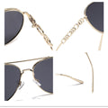 Double Bridge Aviator Sunglasses - DippedShop Wholesale - #3363