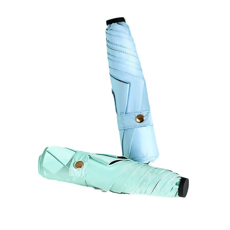 Minimalist Solid Color Portable Comapct Folding Umbrella DP26UL09