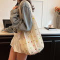Trendy Knit Colorful Beads Large Capacity Shoulder Bag 6W10BBG1763