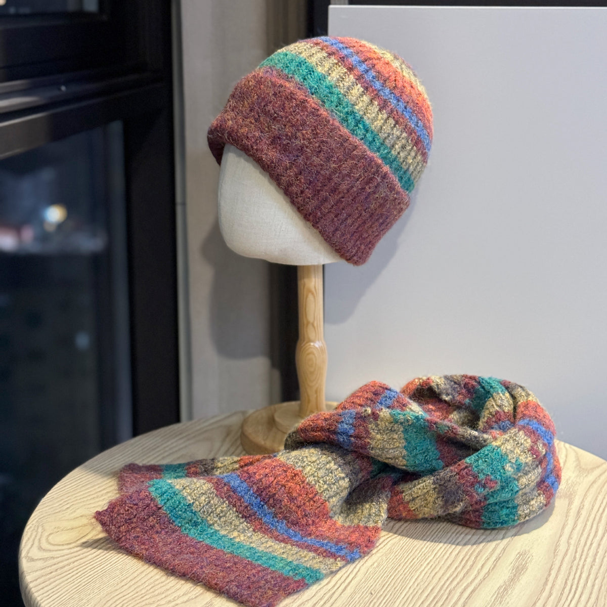 Knit Hat Scarf Set - DippedShop Wholesale - #7747