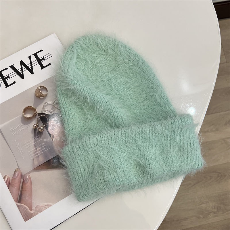 Fluffy Faux Fur Beanie - DippedShop Wholesale - #0115